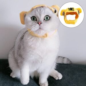 Generic 2pcs Dog Pet Costumes Hat Novelty Puppy Hat Chinese New Year Pet Tiger Hat for Xmas Birthday Chinese Spring Festival Party Dress up, Yellow, 15X12CM, 042C36QH14B91