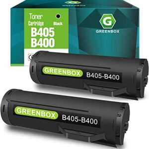 GREENBOX Remanufactured B400 Toner Cartridge Replacement for Xerox B400 B405 106R03584 High Yield for VersaLink B400 B400N B400DN B405 B405DN Printer (24,600 Pages, 2 Black)