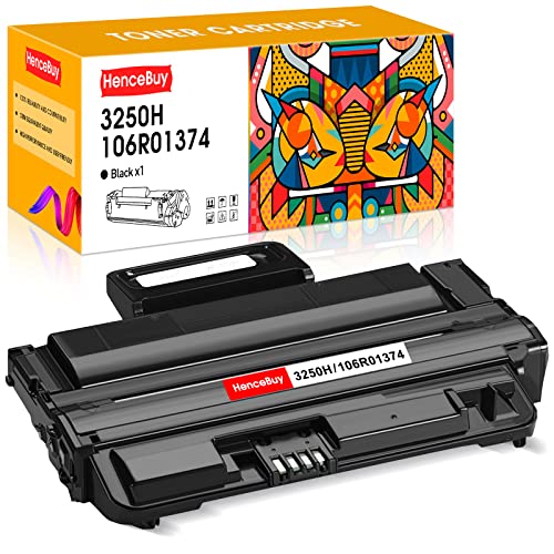 HenceBuy Compatible 106R01374 Black Toner Cartridge Replacement for Xerox Phaser 3250 3250DN Printers (High Yield,5,000 Pages,Black) - 1 Pack