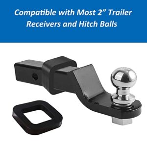 AEDIKO 8pcs Hitch Receiver Silencer Pad 2inch for All 2 inch Trailer Hitch Receiver to Adjustable Ball Mounts,Reduce Rattle,Eliminate Noise and Provide Cushion Between Receivers and Tow Hitches