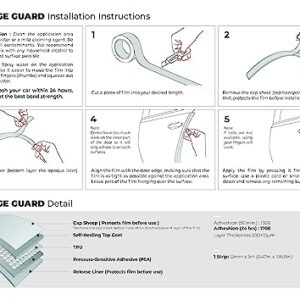 STEK Car Door Edge Guard 5M x 12mm TPU Tape Edge Protector Clear Dyno PPF