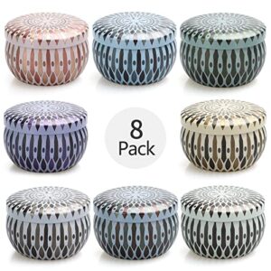 8 Pack Scented Candles, Natural Soy Wax Candles Gifts Set for Women, 160 Hours Bulk Candles for Home Scented, Ideal Women Gifts for Birthday, Housewarming Gift