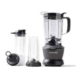 NutriBullet ZNBF30500Z Blender Combo 1200 Watt, 1200W, Dark Gray & 32 oz Cup with to-Go Lid