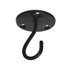 decorative hook 2 pc (jet black)