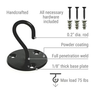 Decorative Hook 2 PC (Jet Black)