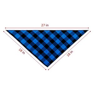 Ptzizi Funny Soon to Be Big Brother Blue Plaid Cotton Triangle Pet Dog Bandana Bibs Scarf for Pet Dog Lovers Gift