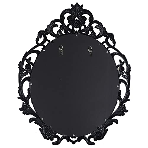 Mirrorize 20 x 24 Antique Gold Mirror for Living Room, Vintage Gold Framed Oval Mirror, Decorative Large Gold Mirror for Wall Decor, (IMP8568)