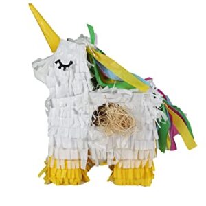 Penn-Plax Unicorn Pinata with Natural Nesting Material – Safe for Medium and Large Birds – Colorful & Fun Addition to Any Cage – Large