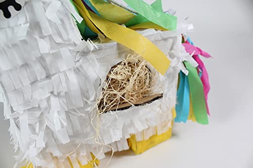 Penn-Plax Unicorn Pinata with Natural Nesting Material – Safe for Medium and Large Birds – Colorful & Fun Addition to Any Cage – Large