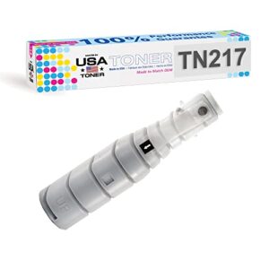 made in usa toner compatible replacement for konica minolta bizhub 223, 283, tn-217, tn217 a202031 (black, 1 cartridge)