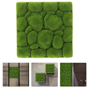 EXCEART Moss Wall Panel Simulation Green Moss Stone Foams Tile Board DIY Craft Wall Background Decoration for Home Living Room Bedroom