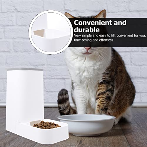 POPETPOP Automatic Cat Food Dispenser Automatic Cat Feeder Food Dispenser: Pet Dry Food Dispenser Dog Food Bowls Pet Feeding Container for Cats Dogs and Other Animals Dog Feeding Bowls