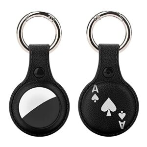 ace of spades poker apple air tag tracker case cover for airtag holder protector storage bag