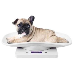 Digital Pet Scale, Animal Scales Platform Accurately Baby Weighing Tray Mini Precision Gram Weight Balance Multifunction LED Weights Tool Blue Backlight for Kitten Puppy Hamster Little Bird Toddler