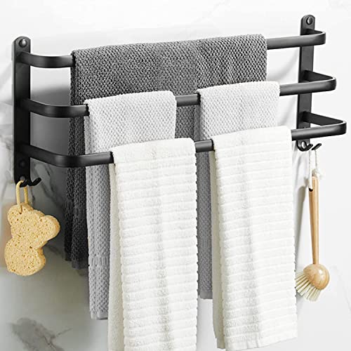 Senhill 3-Tier Towel Bar Wall Mounted Bath Towel Rack Towel Storage Shelf for Bathroom 24-Inch Towel Holder Towel Rail Towel Hanger