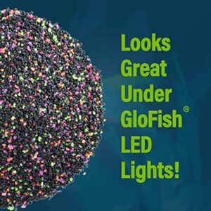 GloFish Aquarium Sand 5 Pounds, Black with Highlights, Complements Tanks and Décor, (AQ-78485)