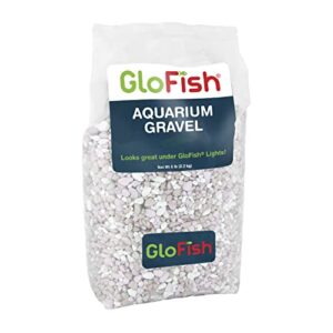 glofish aquarium gravel 5 pounds, pearlescent, complements tanks and décor, aq-78484