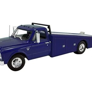 1967 Chevy C30 Ramp Truck Blue Limited Edition to 312 Pieces Worldwide 1/18 Diecast Model Car by Acme A1801709