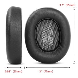 YunYiYi Live 650 BTNC E65BTNC Ear Pads Ear Cushions Compatible with JBL E65BTNC /Duet NC/Live 650BTNC/Live 660 BTNC Headset Earpads (Black 1)