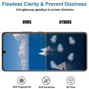 [3+3 Pack] Galaxy A42 Screen Protector with Camera Lens Protector, HD Tempered Glass Film, 9H Hardness, Anti Scratch, Easy Installation, Bubble Free, Screen Protector for Samsung Galaxy A42 5G