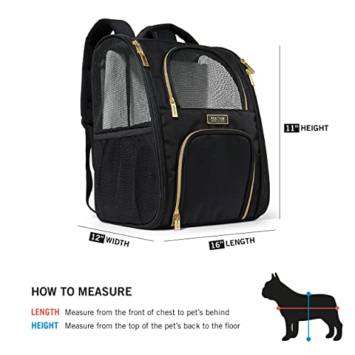 Kenneth Cole Reaction Collapsible Travel Pet Carrier Soft Multi-Entry Folding Portable Kennel Crate for Puppy Dog, Cat, and Rabbit Carrier Bag, Backpack Pet Carrier, Up to 18 Lbs