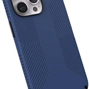 Speck Presidio2 Grip Case for Apple iPhone 13 Pro Polycarbonate,Shock-Absorbent Coastal Blue and Black Compatible w Mag Safe