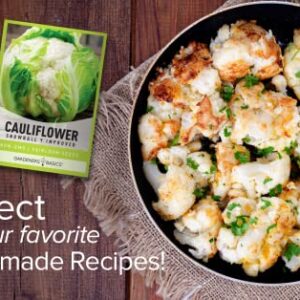 Cauliflower Seeds for Planting - (Snowball Y Improved) is A Great Heirloom, Non-GMO Vegetable Variety- 1 Gram Seeds Great for Outdoor Spring, Winter and Fall Gardening by Gardeners Basics