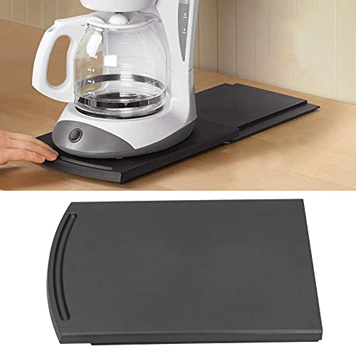 Dpofirs Sliding Coffee Maker Tray, Medium Appliance Rolling Tray, Countertop Appliance Moving Holder, Suitable for Place Kitchen Utensils and Appliances