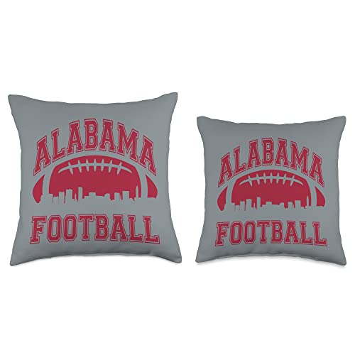 Alabama tourist state pride tees College University Style Alabama Football Sport Gift Throw Pillow, 16x16, Multicolor