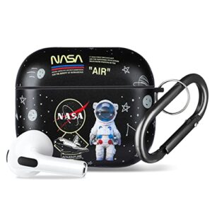 mulafnxal for airpod 3/3rd generation case fashion unique hard imd design for air pods 3 (2021) cover cases cartoon character cute funny trendy designer for girls boys teen kids(star astronaut)