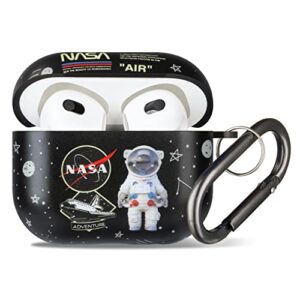 Mulafnxal for AirPod 3/3rd Generation Case Fashion Unique Hard IMD Design for Air Pods 3 (2021) Cover Cases Cartoon Character Cute Funny Trendy Designer for Girls Boys Teen Kids(Star Astronaut)