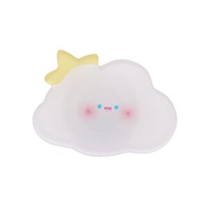 onlyou griptok phone grip holder hand korea simple cute stylish smartphone stand design cloud cloud unique (white)