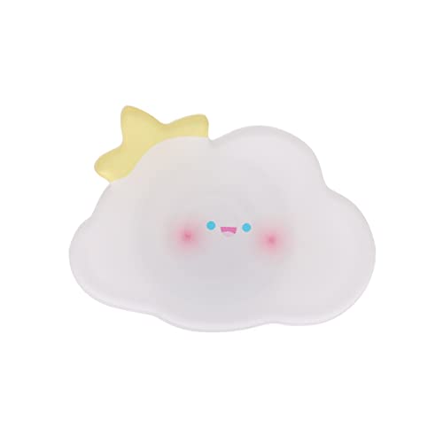 ONLYOU GRIPTOK Phone Grip Holder Hand Korea Simple Cute Stylish Smartphone Stand Design Cloud Cloud Unique (White)