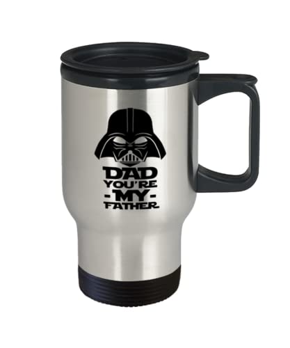 AppreciationGifts Star wars dad Funny Coffee Travel Mug - You Are My Father, Fathers Day Travel Mug, Father's Day Gifts, Star Wars Travel Mug, Darth Vader Travel Mug, White