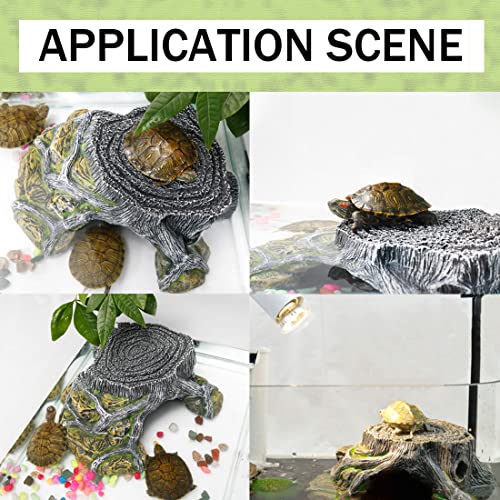 Hamiledyi Reptile Hideout Cave Resin Rock Lizard Hideout Cave Amphibians Hideaway Reptile Habitat Decoration for Lizards Chameleons Geckos Frogs Turtles Snakes