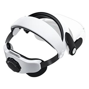 head strap for quest 2, adjustable for adults and kids, comfy & no head pain, glasses-friendly