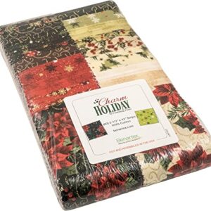 Charming Prints Charm Holiday Strip-Pies 40 2.5-inch Strips Jelly Roll Benartex, Assorted, 2.5 Inches, (STCHAPK)