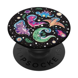 stars outer space turquoise dinosaur pretty white planets popsockets standard popgrip