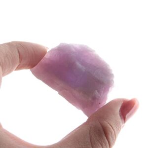 Acxico 100g Random Natural Rough Kunzite Spodumene Raw Stone Crystal Specimen Mineral