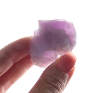 Acxico 100g Random Natural Rough Kunzite Spodumene Raw Stone Crystal Specimen Mineral