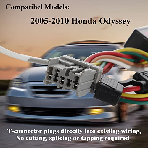 Oyviny Custom 4 Way Trailer Wiring Harness 56161 for Honda Odyssey 2005-2010, Factory Tow Package Required