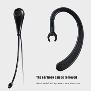 Call Center Headset,Ear Hook Single Sided 3.5mm Headphone with Microphone Single Ear Telephone Headset for Laptop Mobile Phones