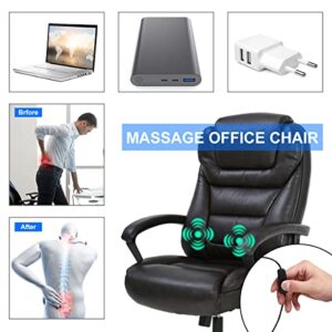 Big and Tall 500lbs Office Chair, Ergonomic Desk Chair,Wide Seat PU Leather Executive Chair with Lumbar Support,High Back Computer Chair,Swivel Task Chair for Heavy People Women,Brown