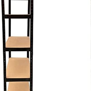 QiMu 5-Tier Heavy Duty Metal Shelving,Metal Storage Shelves, Heavy Duty Shelves Organization Multipurpose Shelf Adjustable Garage Storage Shelves,70.8" x 35.4" x 15.7"