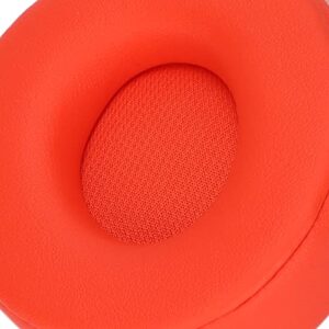 2pcs Headphone Cushion, for SoloPro Ear Pads Elastic Wireless On Ear Headphones Pads Durability Low Noise Replacement Earpad Cover(red)