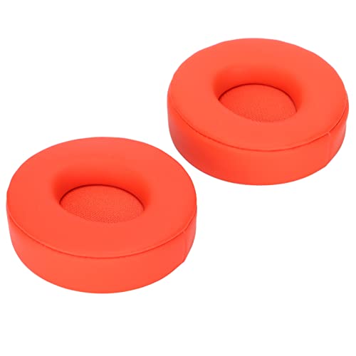 2pcs Headphone Cushion, for SoloPro Ear Pads Elastic Wireless On Ear Headphones Pads Durability Low Noise Replacement Earpad Cover(red)