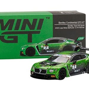 Bentley Continental GT3 (RHD) #7 Winner Liqui-Moly Bathurst 12 Hours (2020) Ltd Ed 1800 pcs 1/64 Diecast Model Car by True Scale Miniatures MGT00238