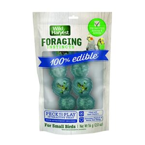 wild harvest® foraging instincts peck n’ play interactive treat, 2 ounce, for small birds