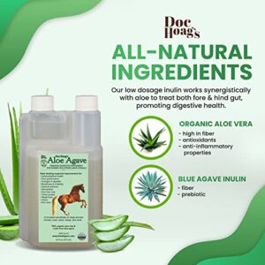 Original Udder Balm Doc Hoag’s Aloe Vera+Agave Premium Horse Supplement for Gut Health, Natural Equine Gastric Support & Stress Relief, Support Ulcer Improvement for Horses and Other Large Animals