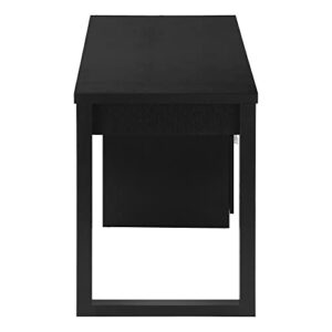 Monarch Specialties 7691 Computer Desk, Home Office, Laptop, Left, Right Set-up, Storage Drawers, 48" L, Work, Laminate, Contemporary, Modern Desk-48 Facing, 47.25" L x 23.5" W x 30" H, Black/Black